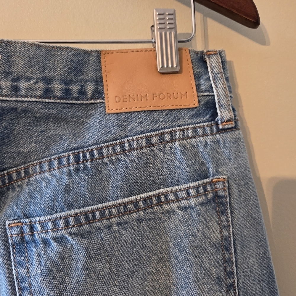 Aritzia Denim Forum The '90s Halle Midi Pockets Jean Women's Denim Skirt Size 31 - Picture 13 of 16